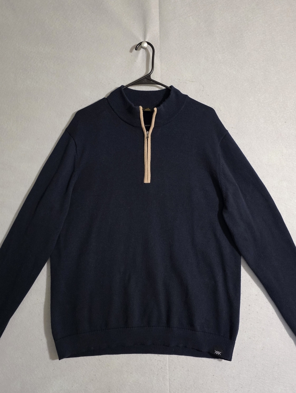 Rhone Mens True Navy 1/4 Zip Commuter Sweater 101972 Size Large